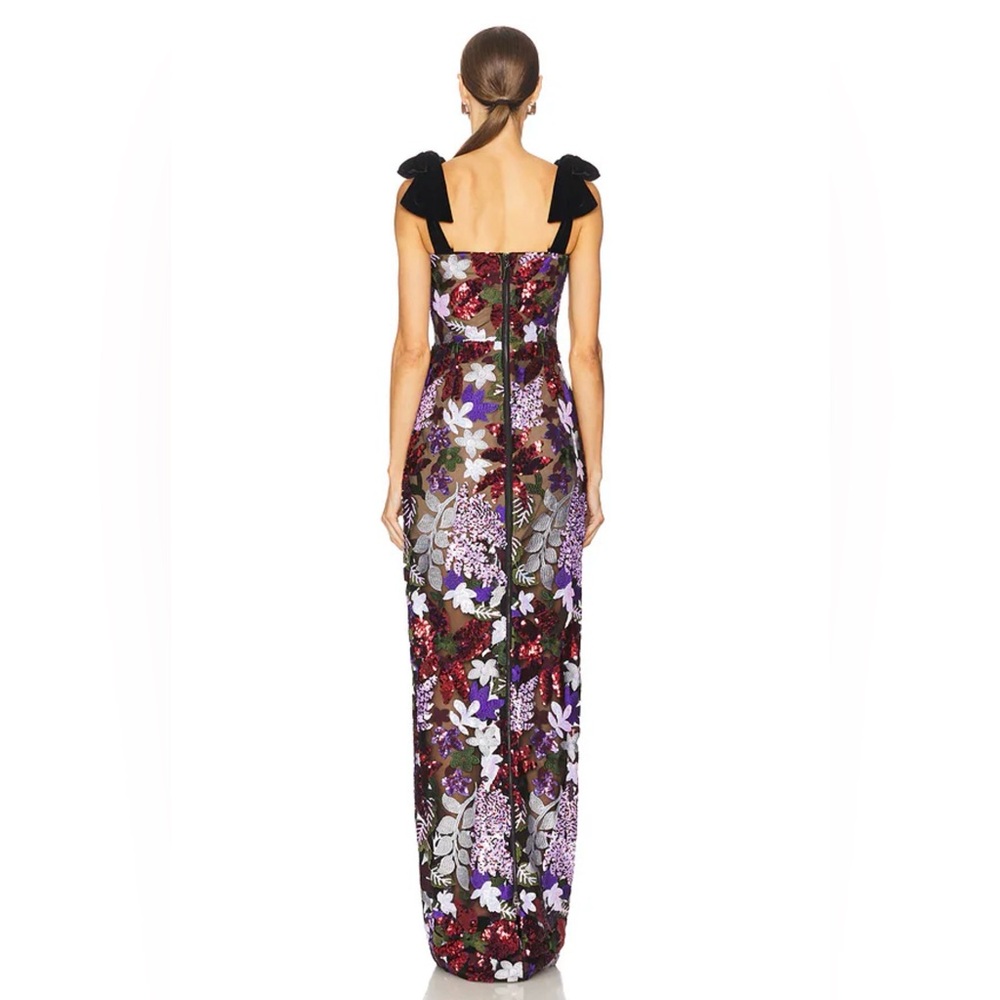 NWOT BRONX AND BANCO Dahlia Maxi Dress in Purple Multi - Picture 3 of 15